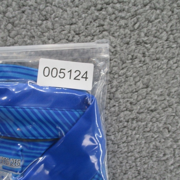Under Armour Coldblack Mens XXL Blue Stripe Short Sleeve Loose Golf Polo Shirt - Picture 11 of 11